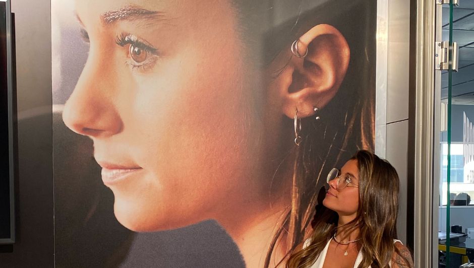 Julia se encontró su foto en las oficinas de Brooklyn Fitboxing